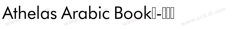 Athelas Arabic Book字字体转换
